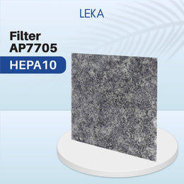 LEKA AP7705 Portable Air Purifier - Replacement HEPA Filter - 3 pcs