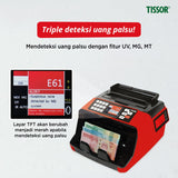 Tissor Mesin Hitung Uang Denominasi Dual Screen (UV, MG, dan MT)T1377D