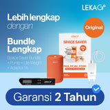 (SIZE L) LEKA Go! Space Saver (Lifetime Guarantee) - Vacuum Storage Plastic Travel Compression Bag Plastik Tas Vakum Kompresi Baju Pakaian - Hanya 1pc