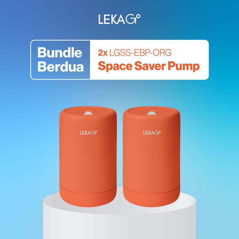 LEKA Go! Space Saver Pump (Garansi 2 Tahun) - Pompa Vakum Elektrik Listrik Electric Vacuum Pump Storage Plastic Travel Compression Bag Plastik Tas Vakum Kompresi Baju