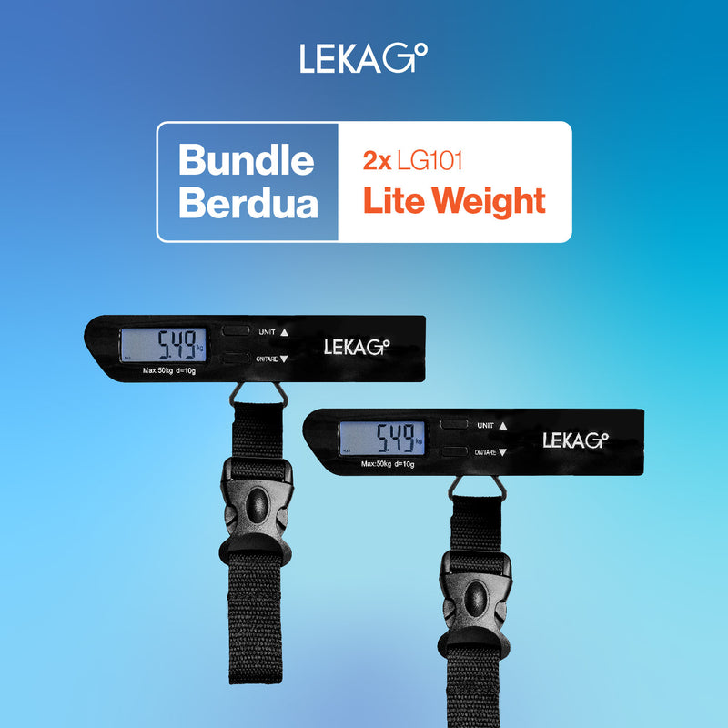 LEKA Go! Lite Weight (Garansi 2 Tahun) - Portable Digital Luggage Scale Timbangan Koper Tas Digital Gantung