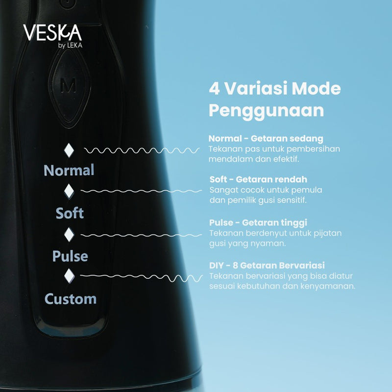 Veska by LEKA OC557 Ultra Flosser - Portable Oral Water Flosser Dental Irrigator Scaling Pembersih Gigi Air