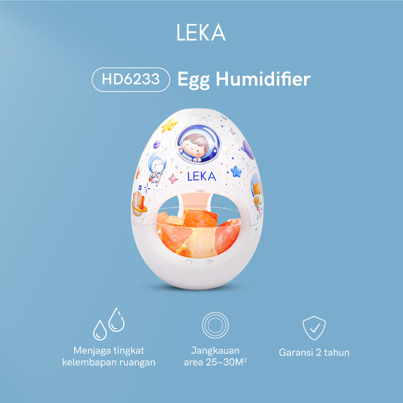 LEKA x Sally & Piper HD6233 Egg Humidifier - Pelembab Udara Diffuser