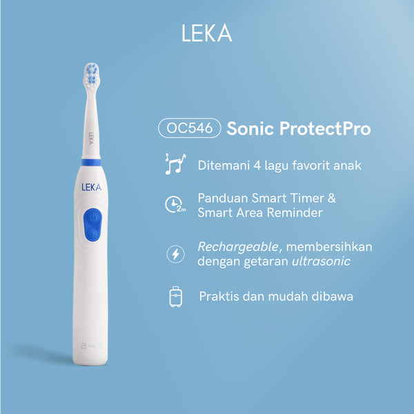 LEKA OC546 Sonic ProtectPro - Kids Electric Toothbrush Sikat Gigi Anak