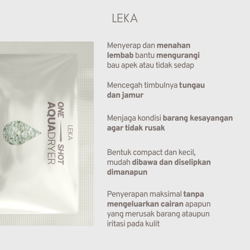 LEKA AD2300 One Shot Aqua Dryer 300gr - Serap Air Lembab Bau Bagus