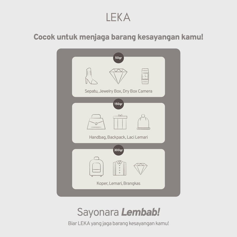 LEKA AD2150 One Shot Aqua Dryer 50gr - Serap Air Penyerap Lembab Bagus