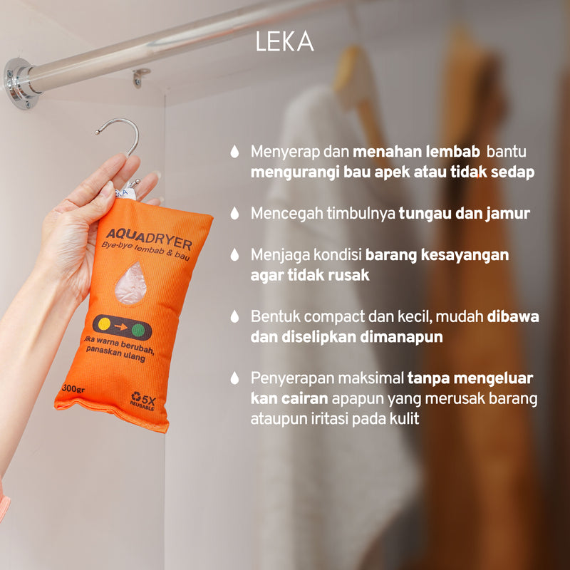 LEKA AD3150 Reheat Aqua Dryer 150gr - Serap Air Lembab Anti Bau Bagus