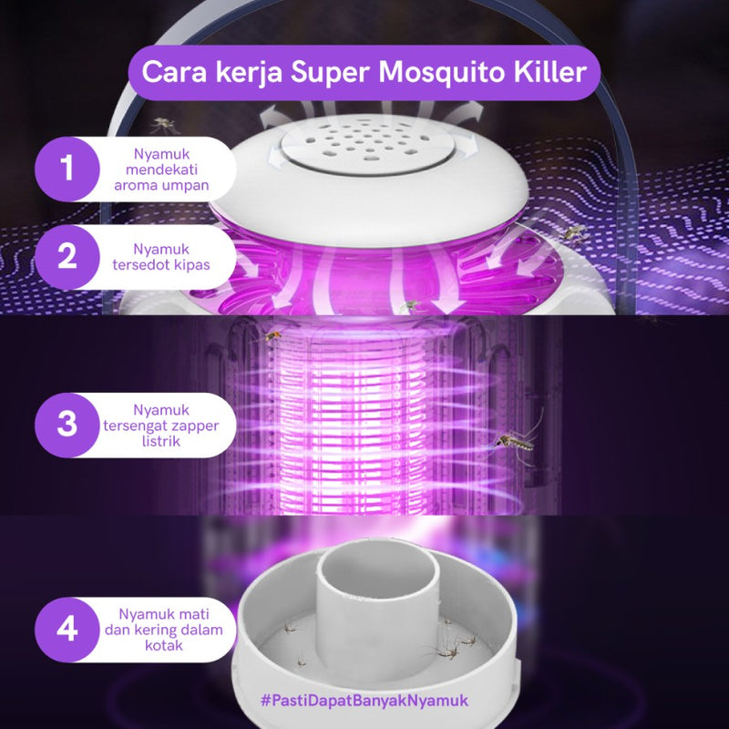Ekstro T137SMK Super Mosquito Killer -Perangkap Nyamuk Lampu Penangkap