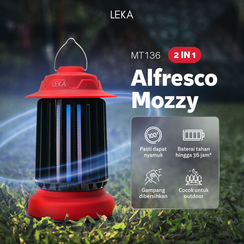 LEKA MT136 Alfresco Mozzy Mosquito Killer - Perangkap Nyamuk Lampu Penangkap Trap Anti Nyamuk