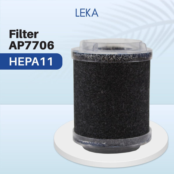 LEKA AP7706 Car Air Purifier - Replacement Filter HEPA11 Carbon - 3pcs