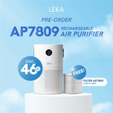 LEKA AP7809 Rechargeable Air Purifier - HEPA13 Filter UVC Ion Portable