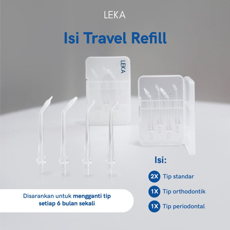 LEKA OC556 Aqua Flosser - Portable Oral Dental Water Irrigator